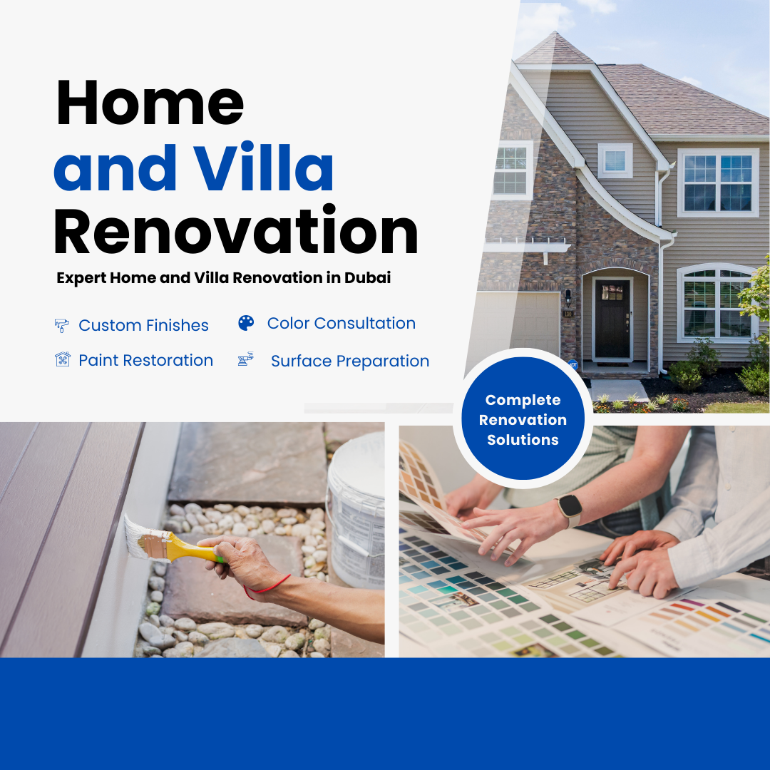 Home 12 Blue and White Minimalist House Painting Services Promotion Instagram Post