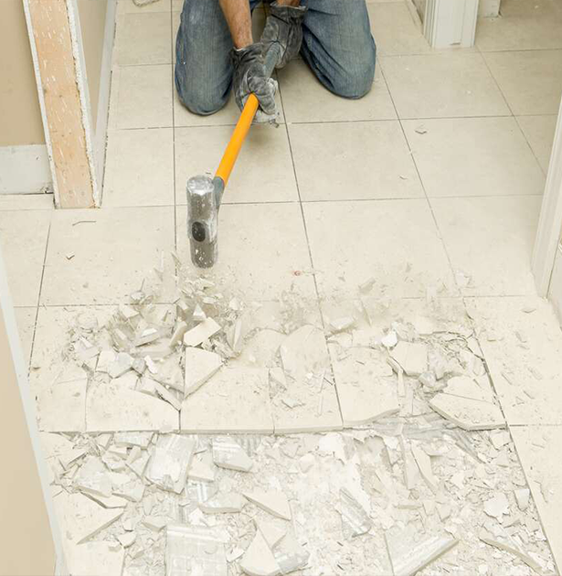 Floor Tile Removal and Fixing