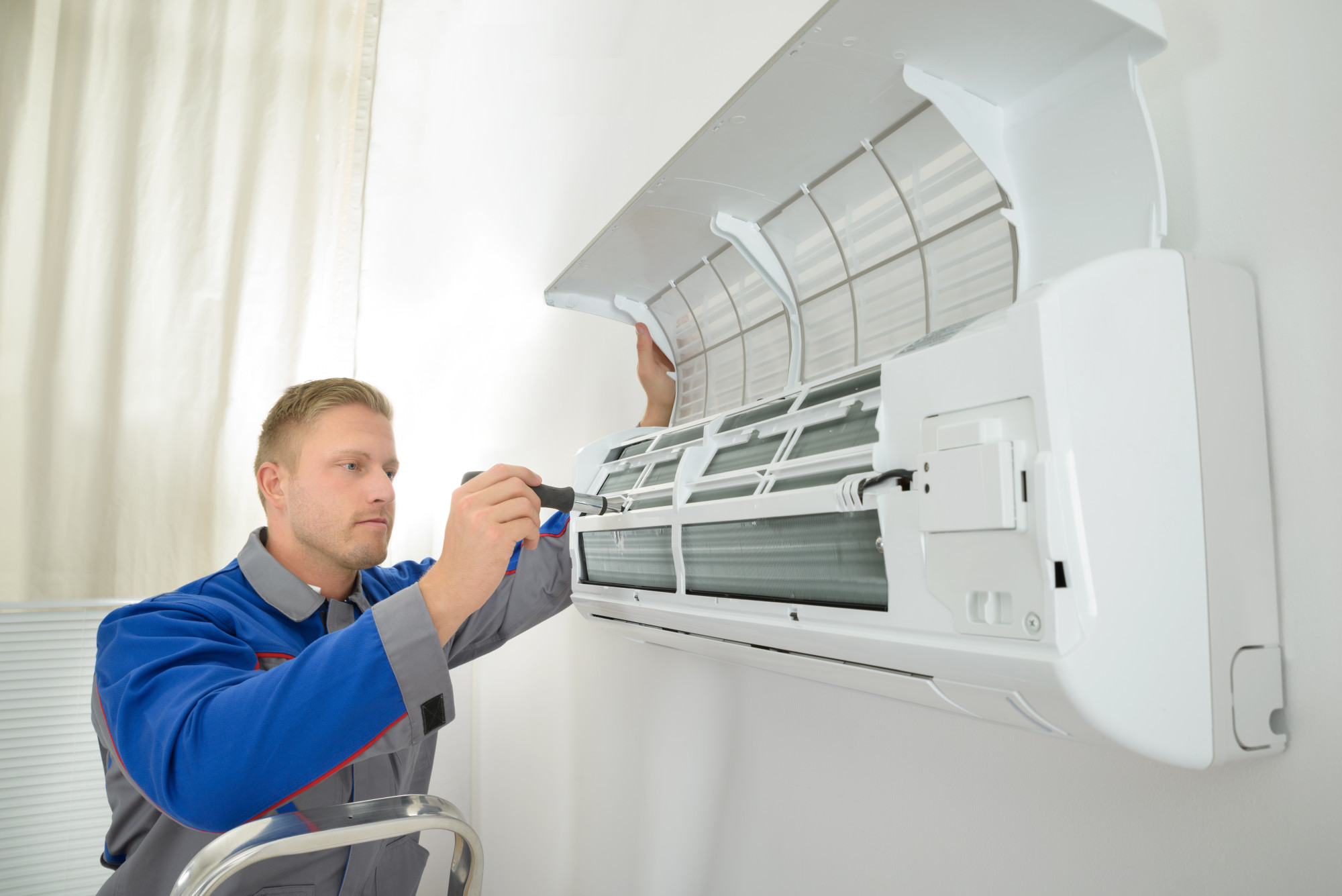 Repairer Repairing Air Conditioner AC repair